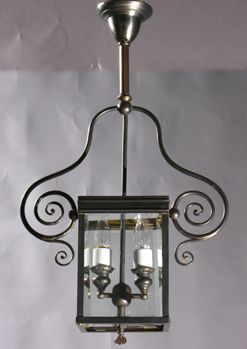 Gas Harp with Beveled Glass